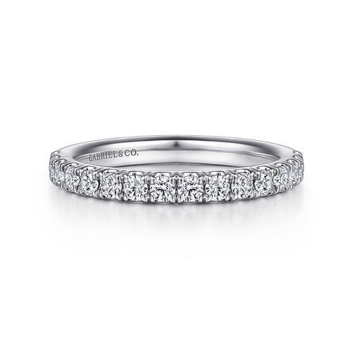 14K White Gold Diamond Matching Wedding Band