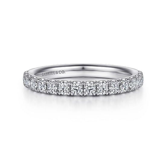 Gabriel - 14K White Gold Diamond Matching Wedding Band