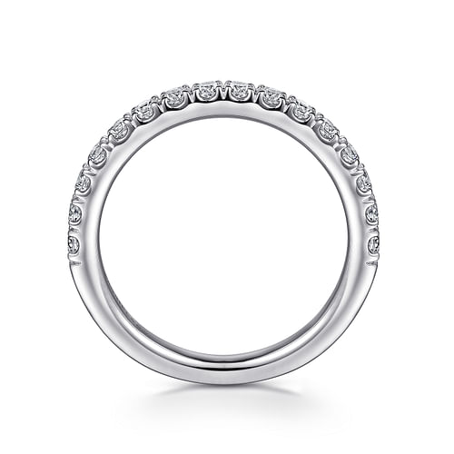 14K White Gold Diamond Matching Wedding Band