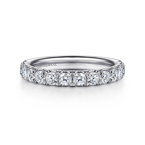 14K White Gold Diamond Matching Wedding Band