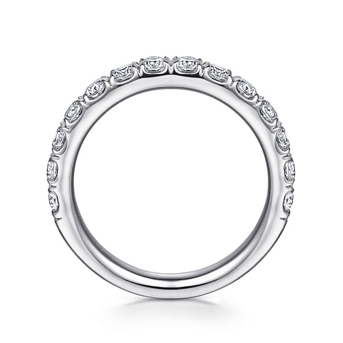 14K White Gold Diamond Matching Wedding Band