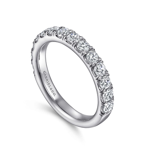 14K White Gold Diamond Matching Wedding Band