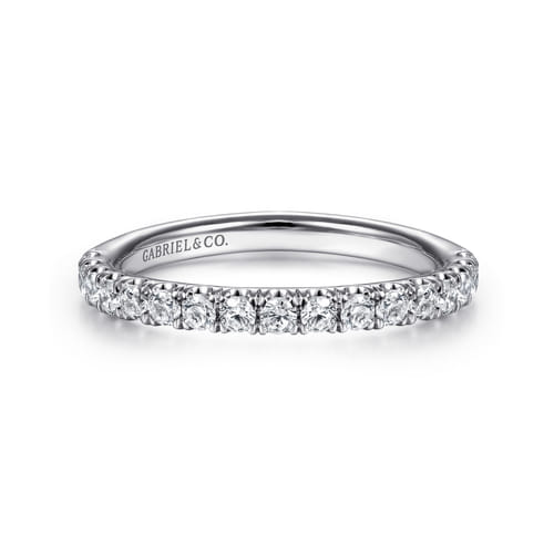 14K White Gold Diamond Matching Wedding Band
