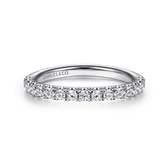 Gabriel - 14K White Gold Diamond Matching Wedding Band