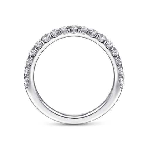 14K White Gold Diamond Matching Wedding Band