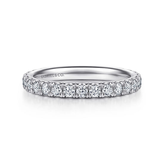 Gabriel - 14K White Gold Diamond Matching Wedding Band