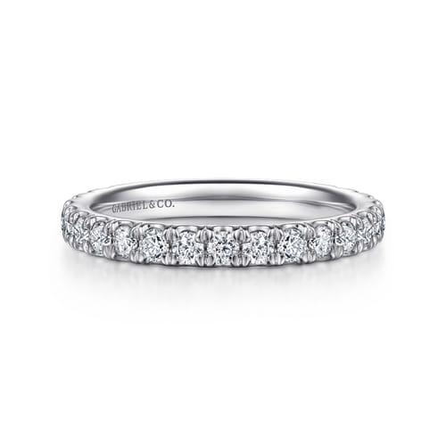 14K White Gold Diamond Matching Wedding Band