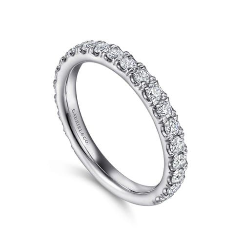 14K White Gold Diamond Matching Wedding Band