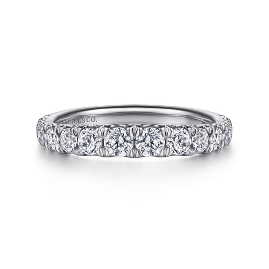 Gabriel - 14K White Gold Diamond Matching Wedding Band Gabriel - 14K White Gold Diamond Matching Wedding Band