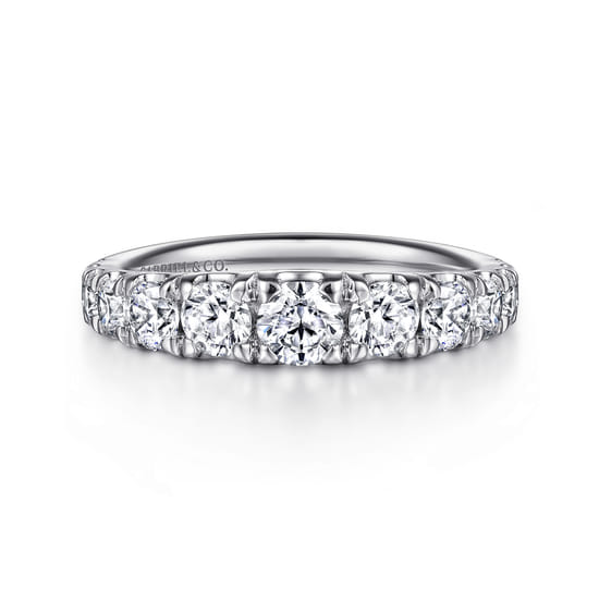 Gabriel - 14K White Gold Diamond Matching Wedding Band Gabriel - 14K White Gold Diamond Matching Wedding Band
