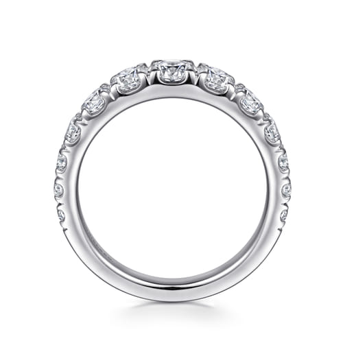 14K White Gold Diamond Matching Wedding Band