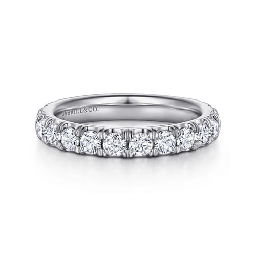 14K White Gold Diamond Matching Wedding Band