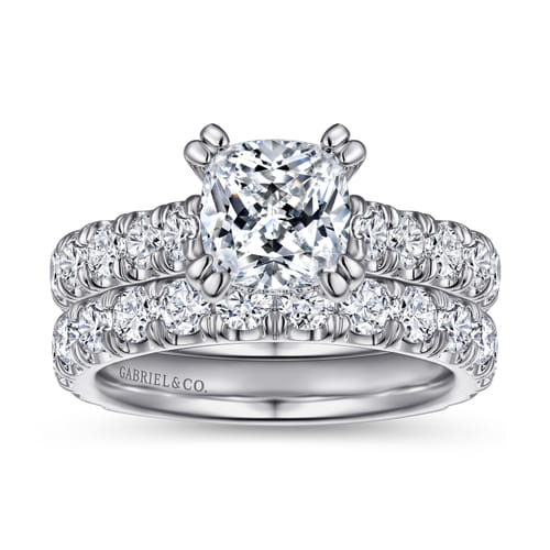 14K White Gold Diamond Matching Wedding Band