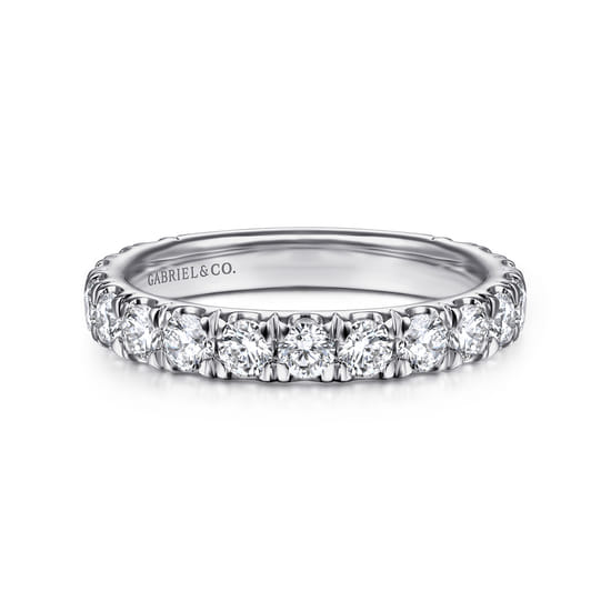 Gabriel - 14K White Gold Diamond Matching Wedding Band Gabriel - 14K White Gold Diamond Matching Wedding Band