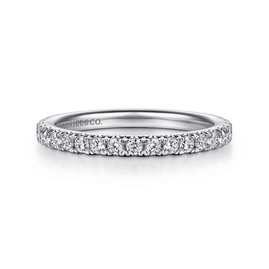 Gabriel - 14K White Gold Diamond Matching Wedding Band Gabriel - 14K White Gold Diamond Matching Wedding Band