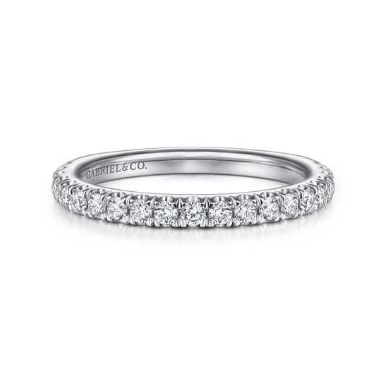 Gabriel - 14K White Gold Diamond Matching Wedding Band