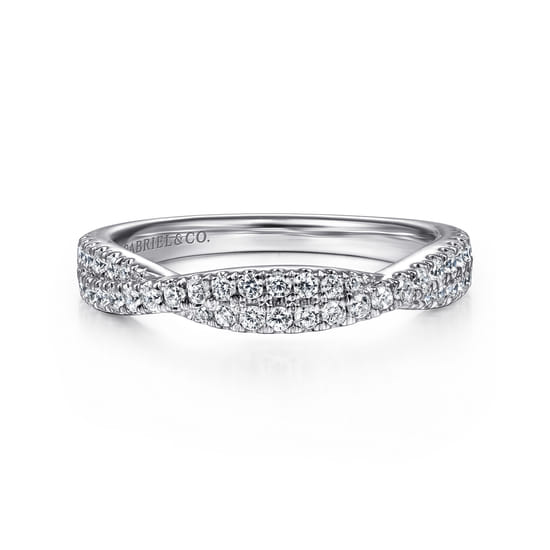 Gabriel - 14K White Gold Diamond Matching Wedding Band
