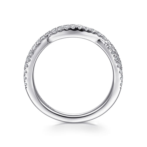 14K White Gold Diamond Matching Wedding Band