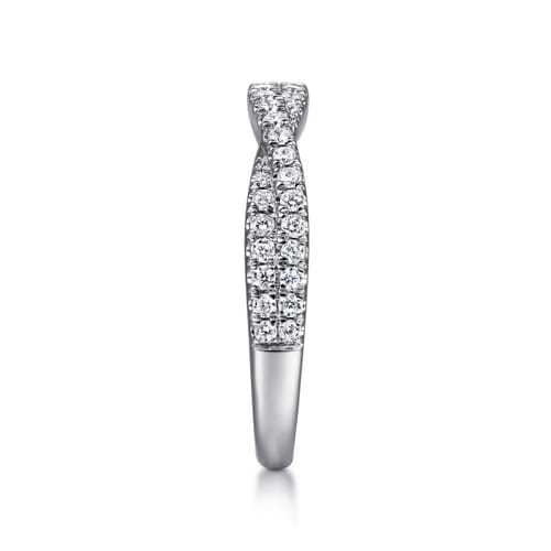 14K White Gold Diamond Matching Wedding Band