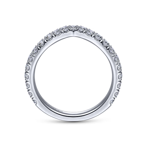 14K White Gold Diamond Matching Wedding Band