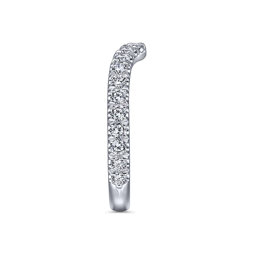 14K White Gold Diamond Matching Wedding Band