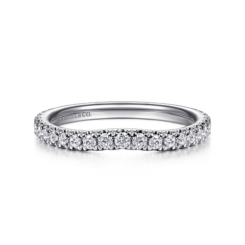 14K White Gold Diamond Matching Wedding Band