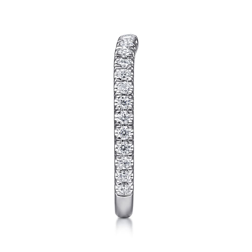 14K White Gold Diamond Matching Wedding Band