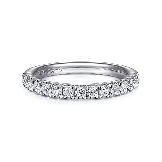 Gabriel - 14K White Gold Diamond Matching Wedding Band