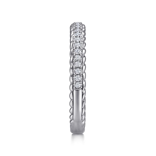 14K White Gold Diamond Matching Wedding Band