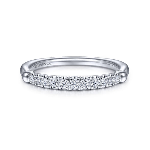 14K White Gold Diamond Matching Wedding Band