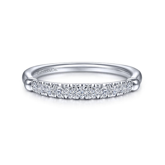 Gabriel - 14K White Gold Diamond Matching Wedding Band