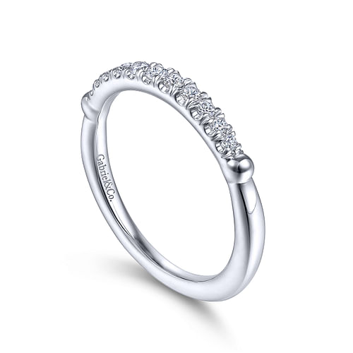 14K White Gold Diamond Matching Wedding Band