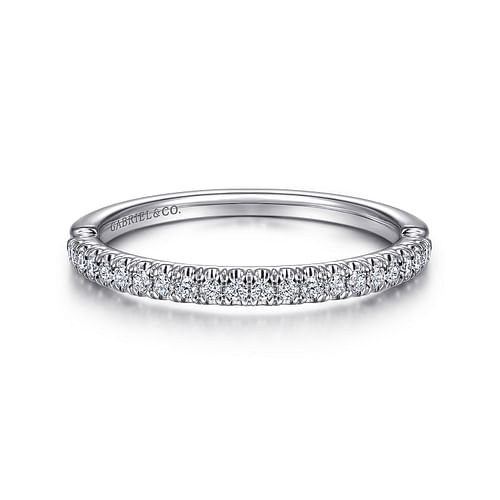 14K White Gold Diamond Matching Wedding Band