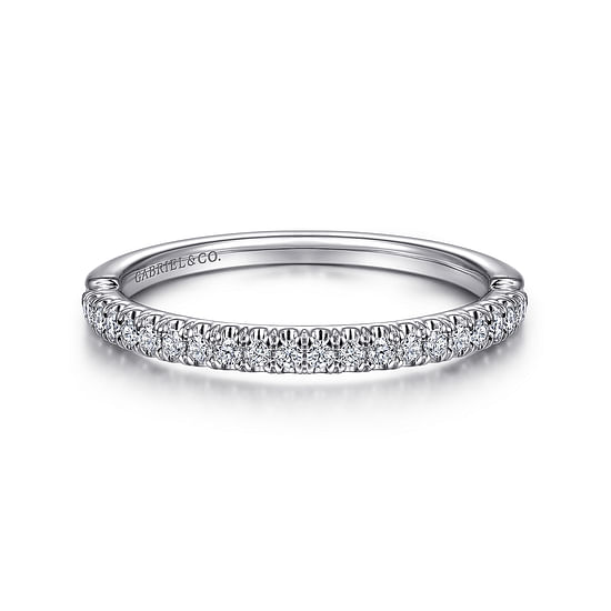 Gabriel - 14K White Gold Diamond Matching Wedding Band