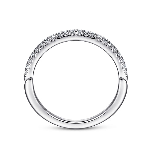 14K White Gold Diamond Matching Wedding Band