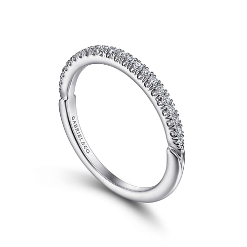 14K White Gold Diamond Matching Wedding Band