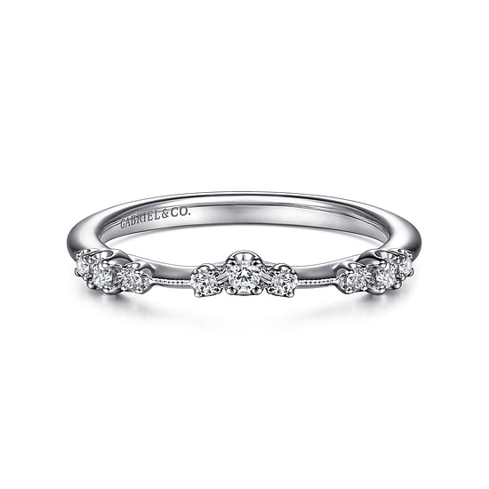 Gabriel - 14K White Gold Diamond Matching Wedding Band