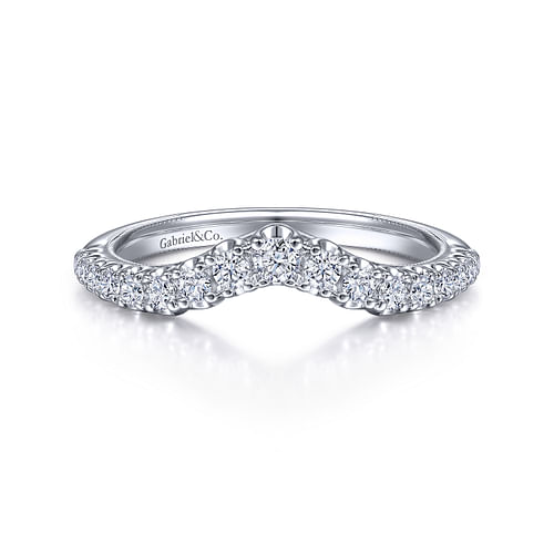 14K White Gold Diamond Matching Wedding Band