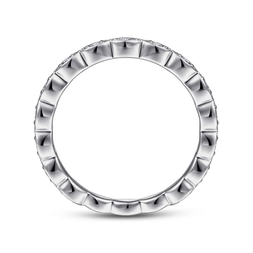 14K White Gold Diamond Matching Wedding Band
