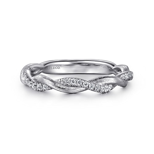 14K White Gold Diamond Matching Wedding Band