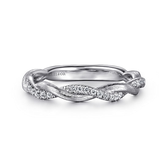 Gabriel - 14K White Gold Diamond Matching Wedding Band