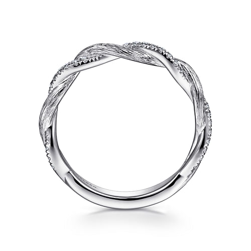 14K White Gold Diamond Matching Wedding Band