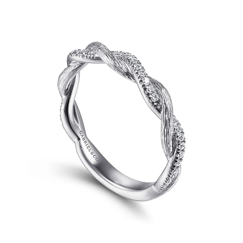 14K White Gold Diamond Matching Wedding Band