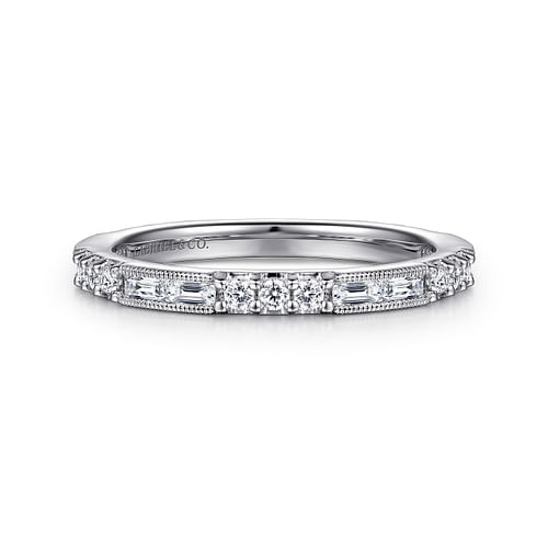 14K White Gold Diamond Matching Wedding Band