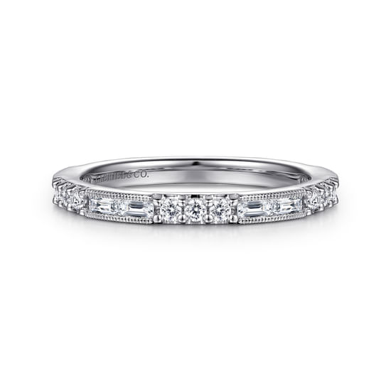 Gabriel - 14K White Gold Diamond Matching Wedding Band