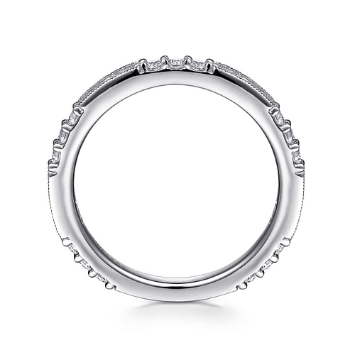 14K White Gold Diamond Matching Wedding Band