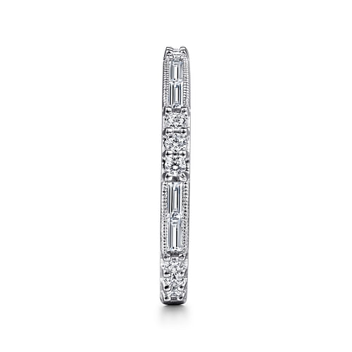 14K White Gold Diamond Matching Wedding Band