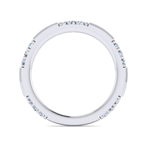 14K White Gold Diamond Matching Wedding Band