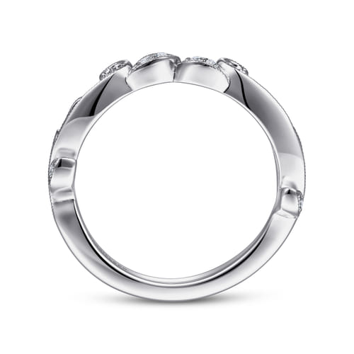 14K White Gold Diamond Matching Wedding Band