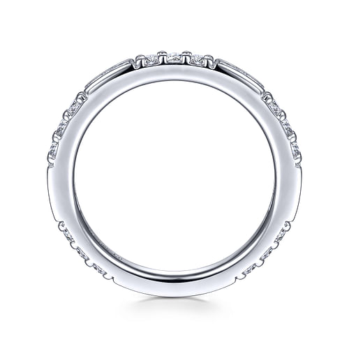 14K White Gold Diamond Matching Wedding Band